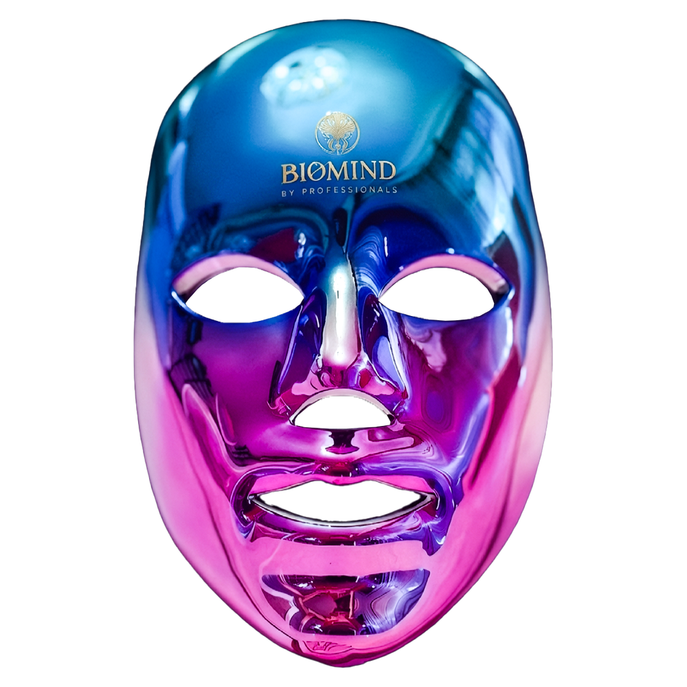 Maska LED „Biomind” — chrom