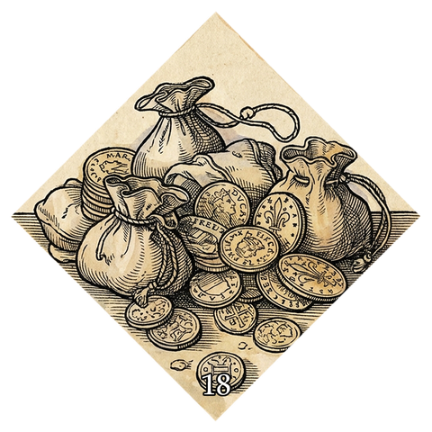 Symbol kart losu nr 18 — Pieniądze