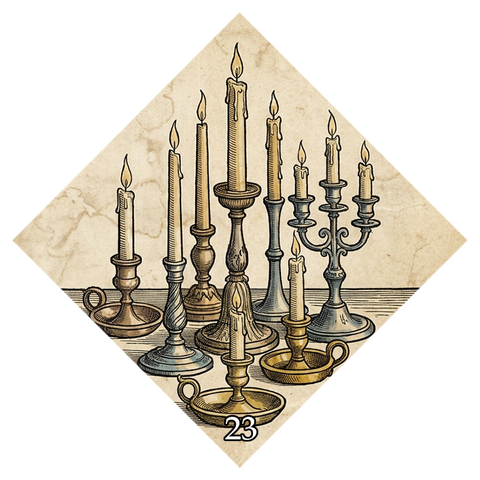 Symbol kart losu nr 23 — Świece