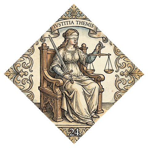 Symbol kart losu nr 24 — Temida